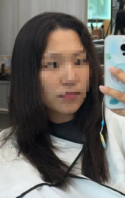 Hair condition after the layered cut
