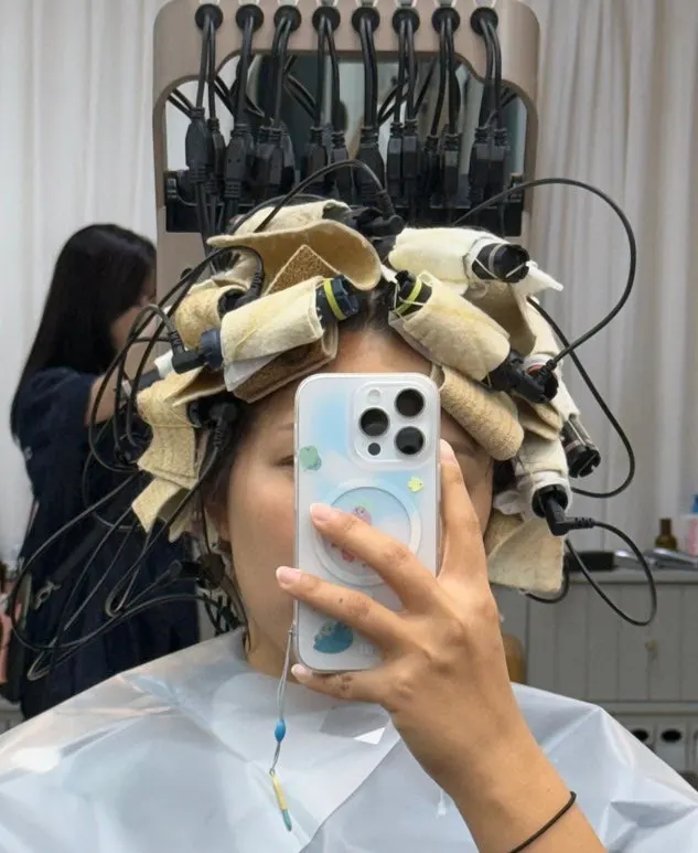 Premium clinic treatment process after the perm