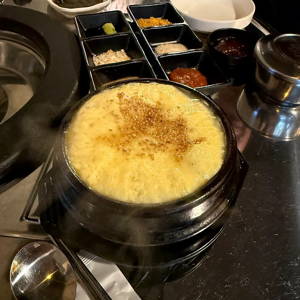 The complimentary steamed egg