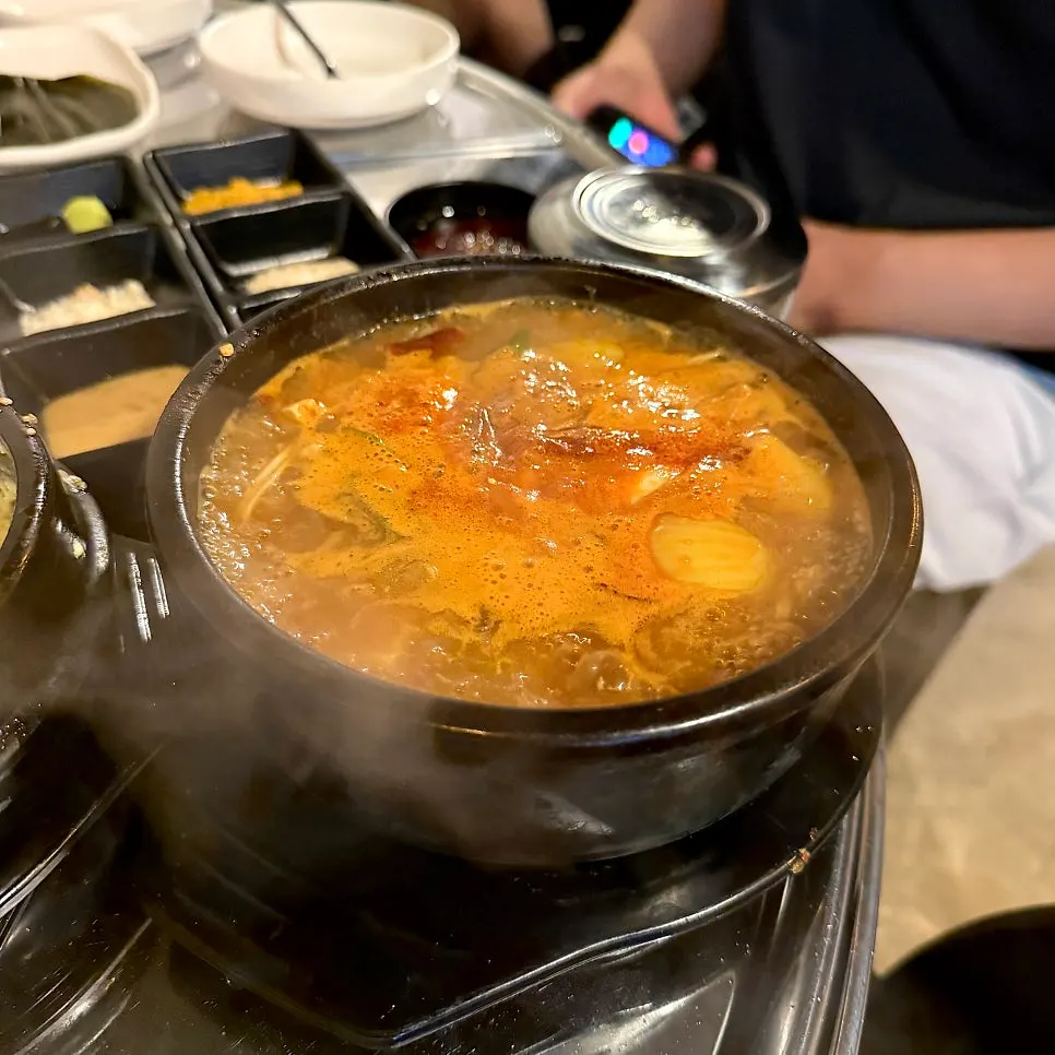 A generous serving of doenjang jjigae