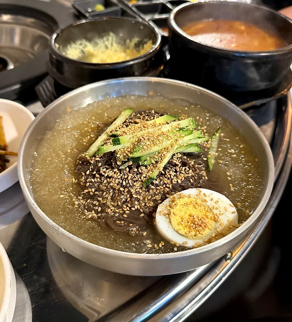 The mul naengmyeon we ordered together