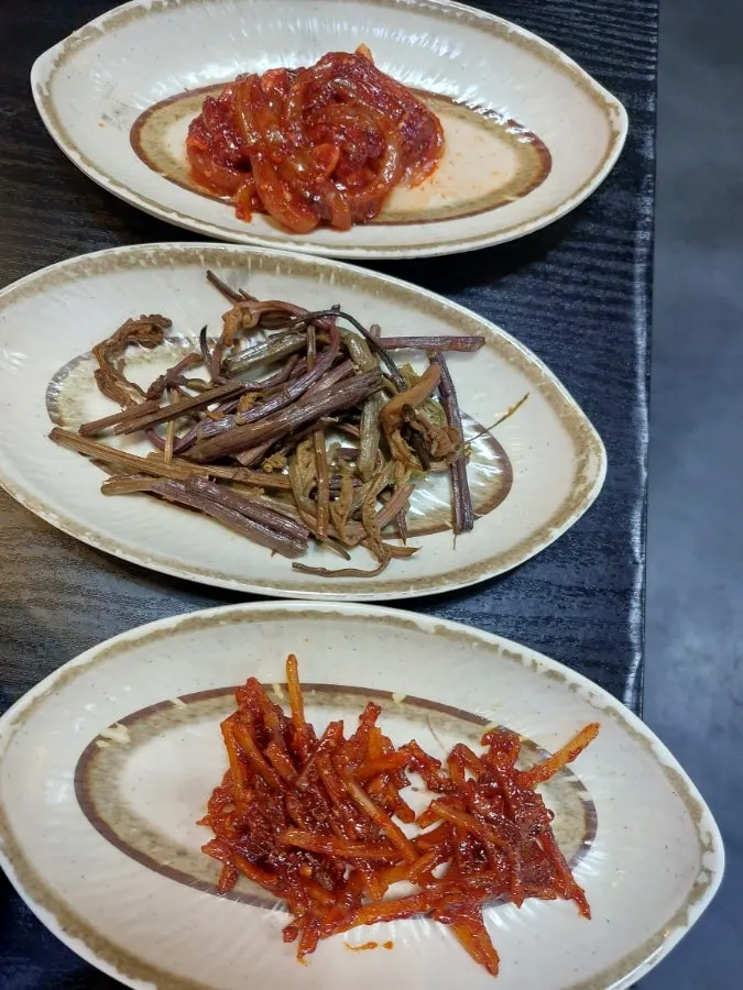 Small bowl of fermented side dish
