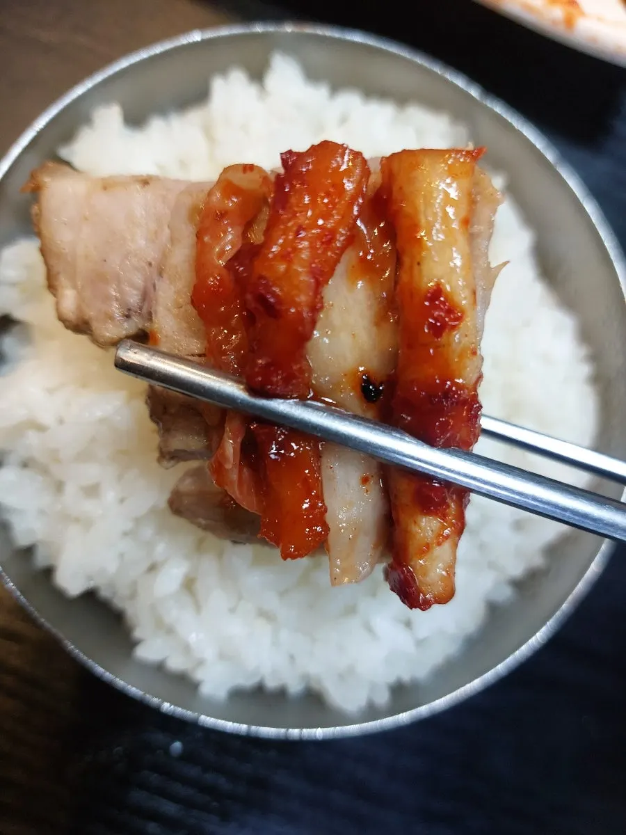 Final view of the full set meal at Hansang Charyim Bapsang Sinseol-dong