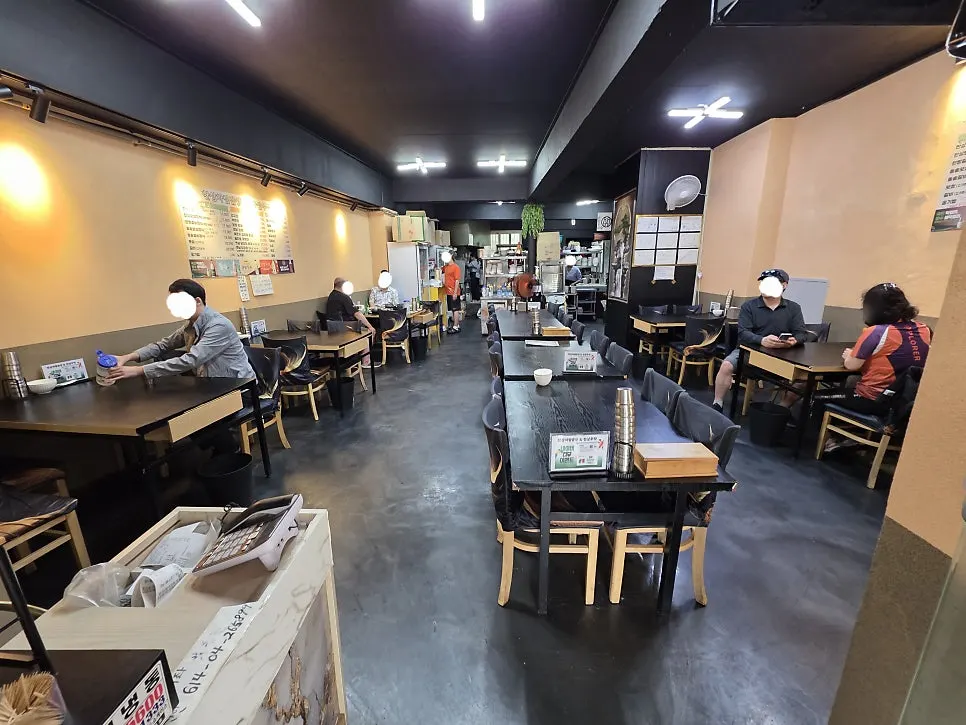 Spacious restaurant interior filled with table seating