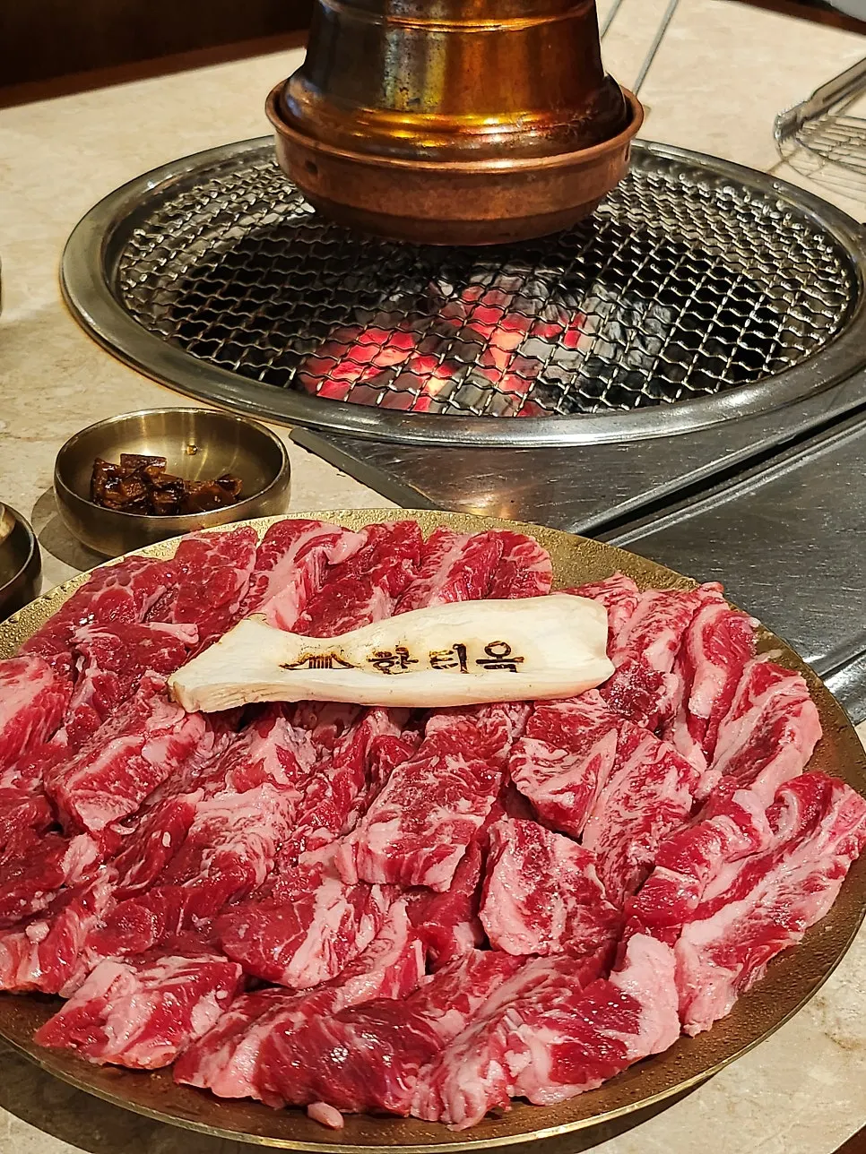 The table at Hantiok's Bangi branch after the meal