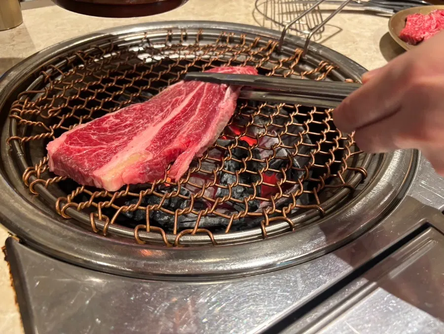 한우등심과 곁들인 반찬