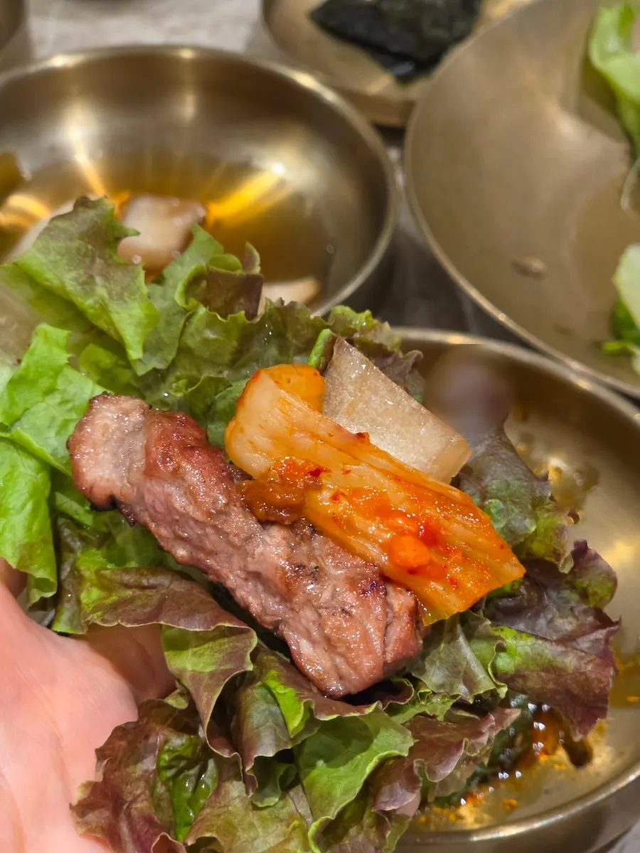 Beautifully browned seasoned pork galbi