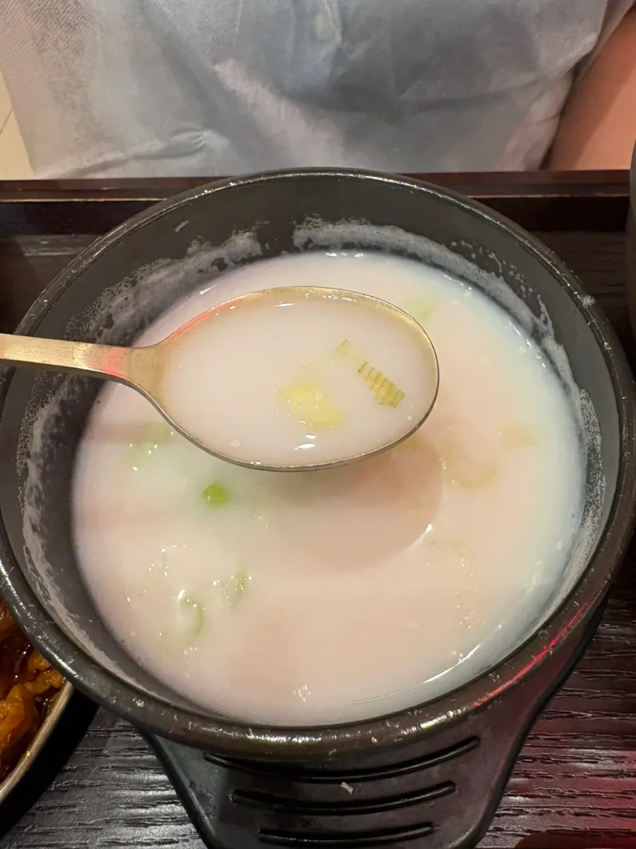 A spoonful of mixed gondre bibimbap