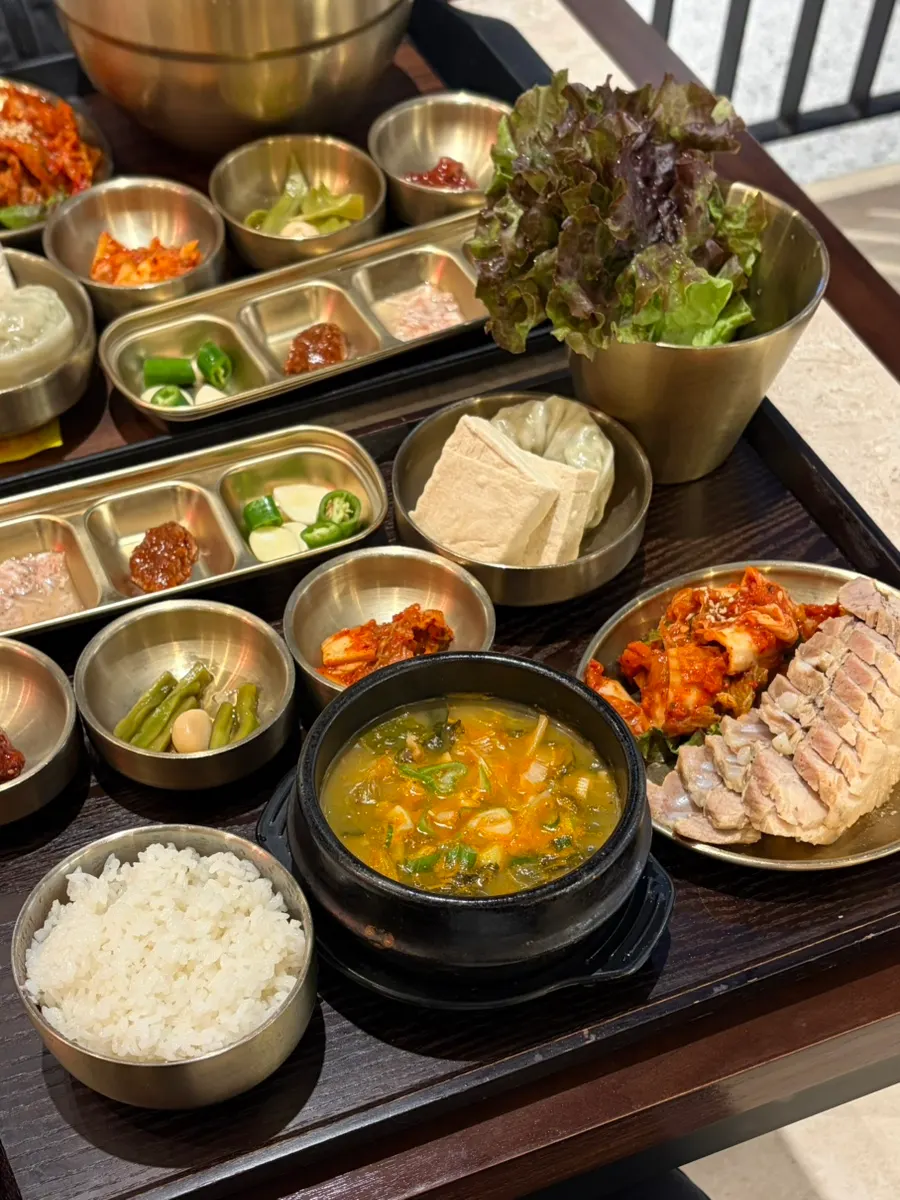 A spicy bowl of hanwoo Andong gukbap
