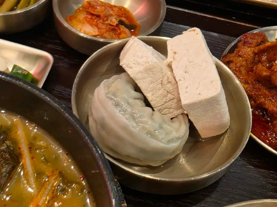 Full table setting with side dishes
