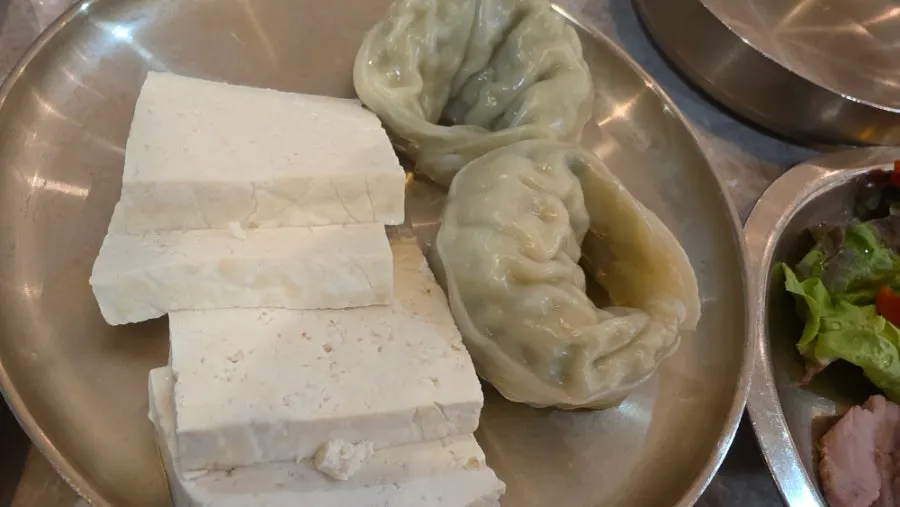 Hantiok's mildly seasoned banchan spread