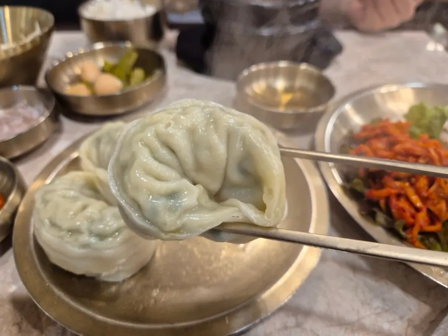 Small dumplings in the Korean BBQ restaurant style
