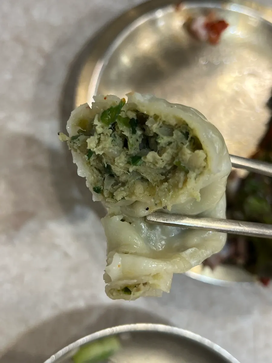 Dumplings served with the set meal