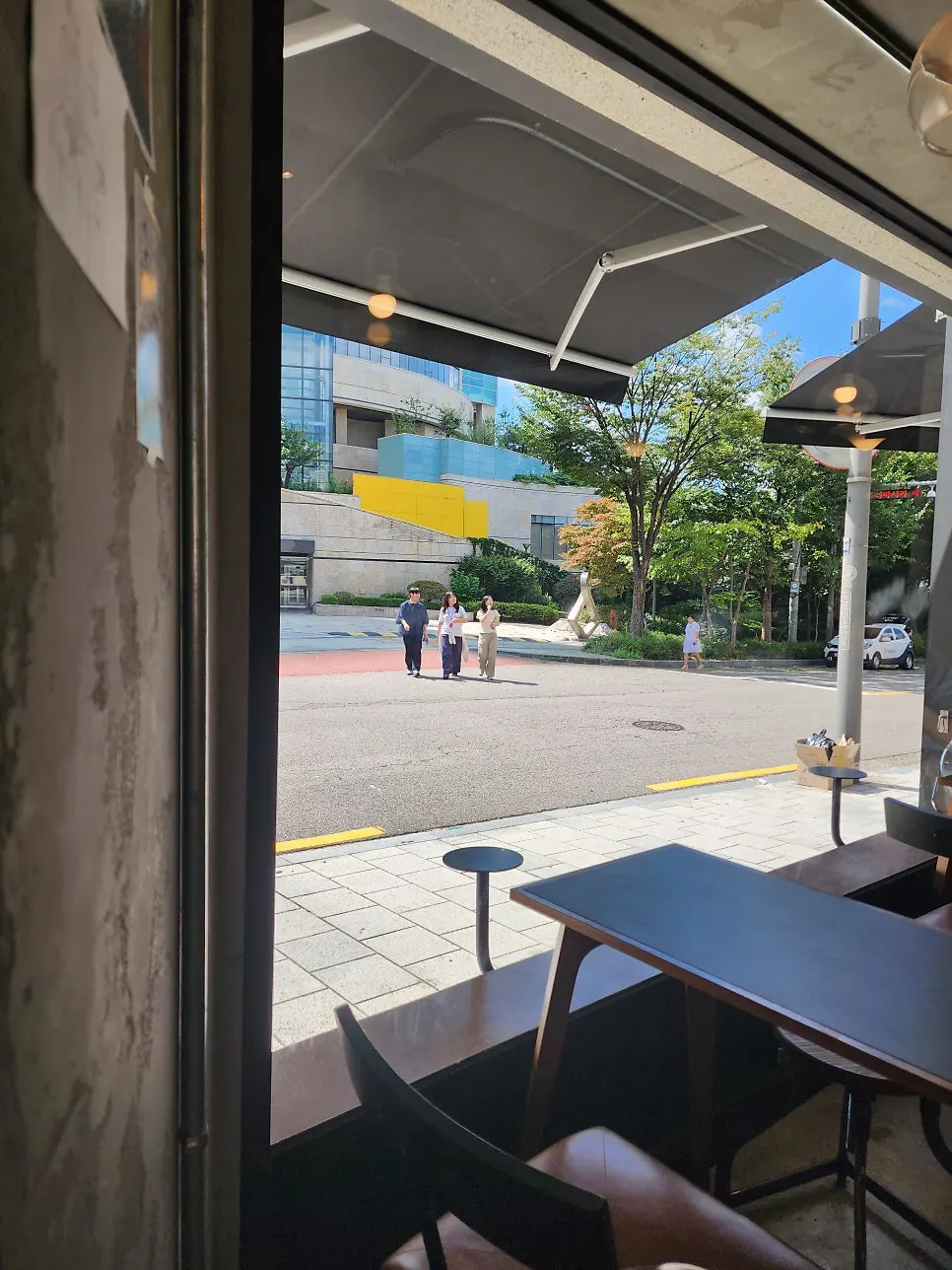 Coffee-scented café interior
