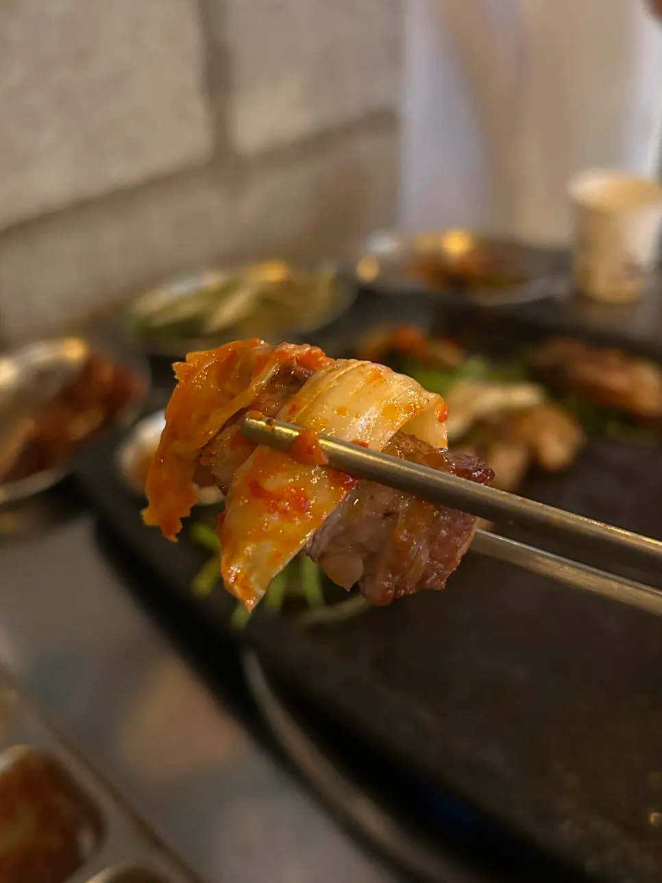 풍미를 느낀 숙성 돼지고기