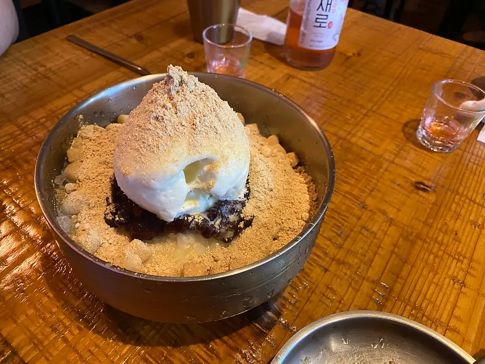 Truffle jjapaguri topped with a fried egg