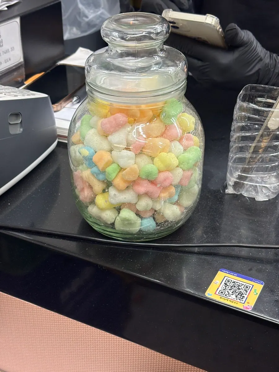 Mint candies at the register