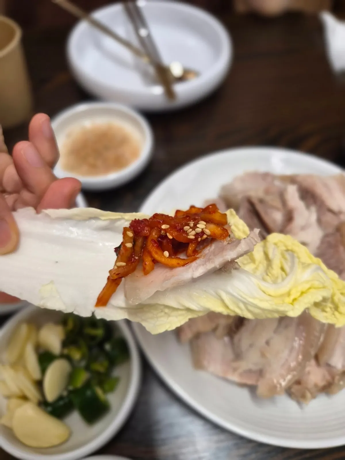합정 평이담백 뼈칼국수 본점 방문 기록 사진
