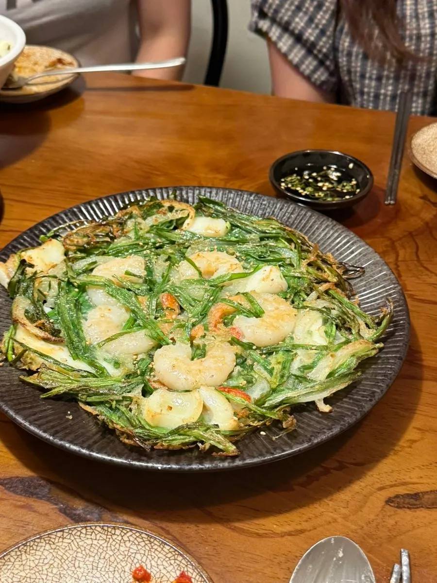 Kalguksu boiled in the leftover broth