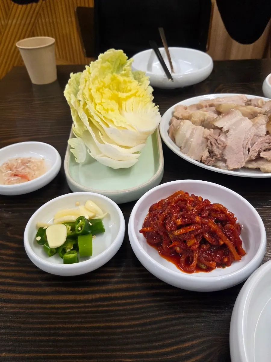 칼국수 종류가 적힌 메뉴