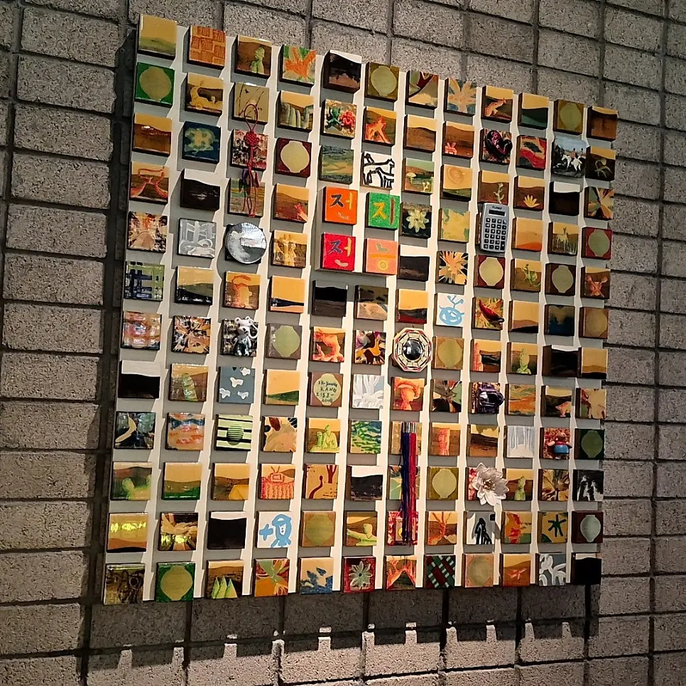 Coffee and plate arrangement at Seowon Angil Hapjeong