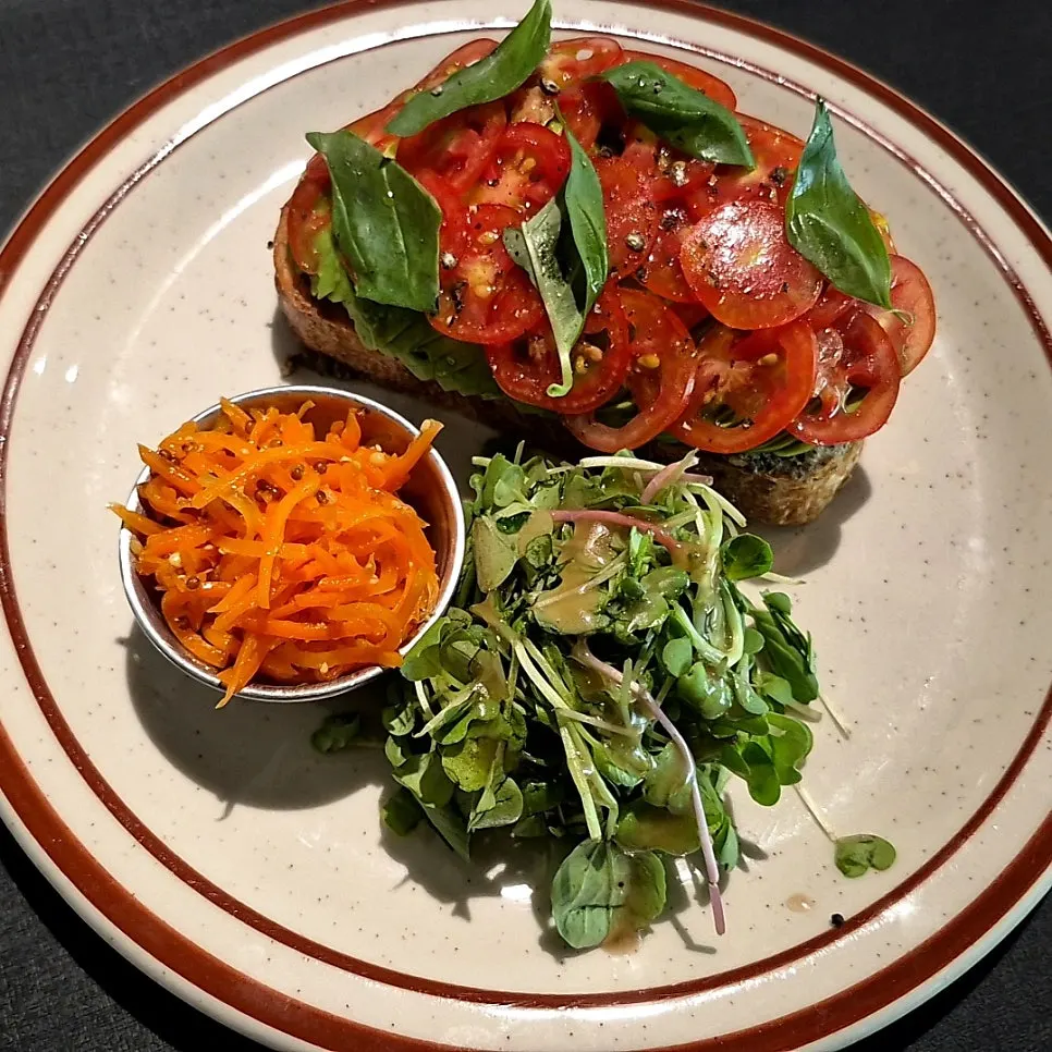 Small soup served with the sandwich