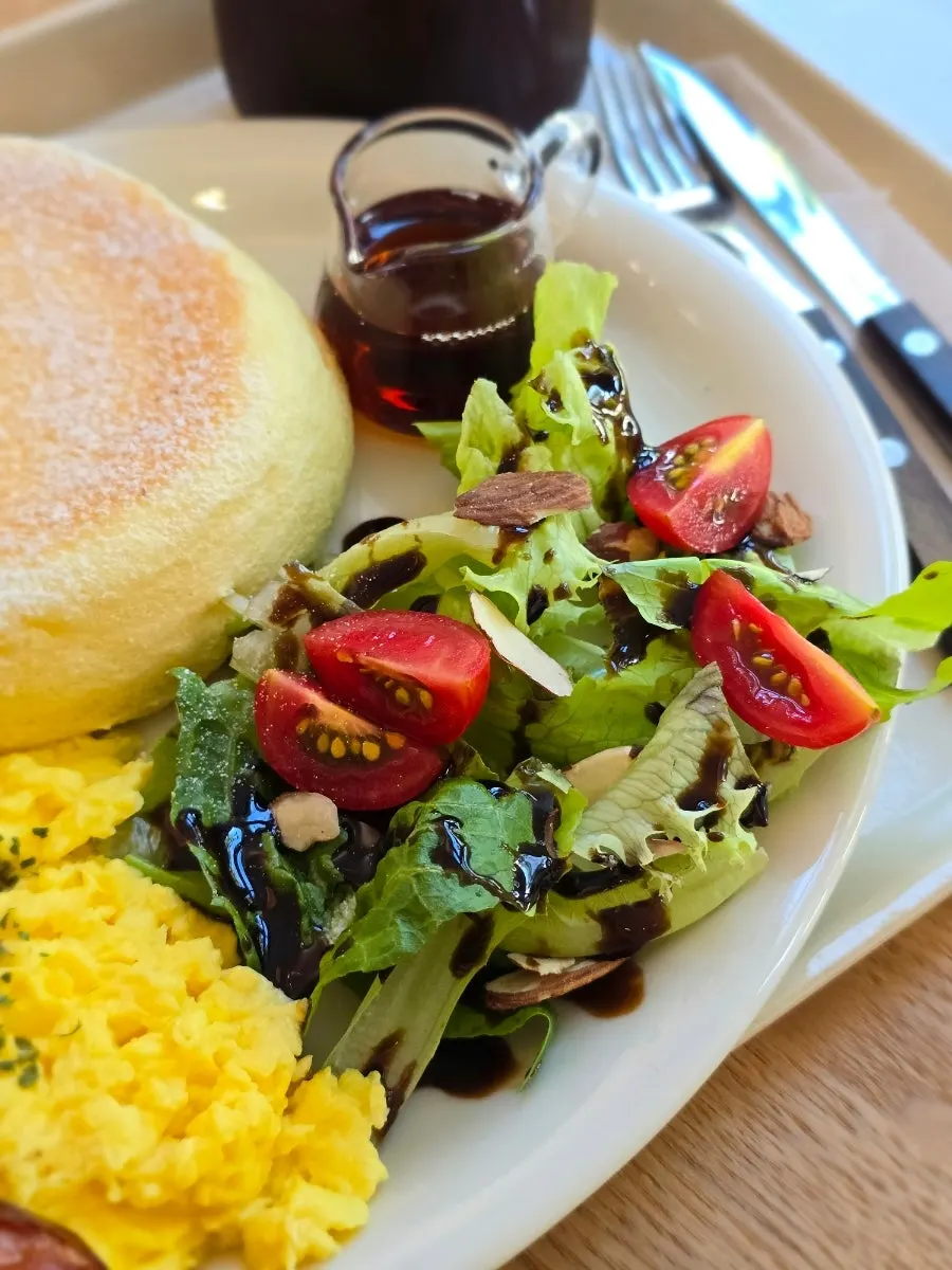 Soufflé platter eaten for lunch