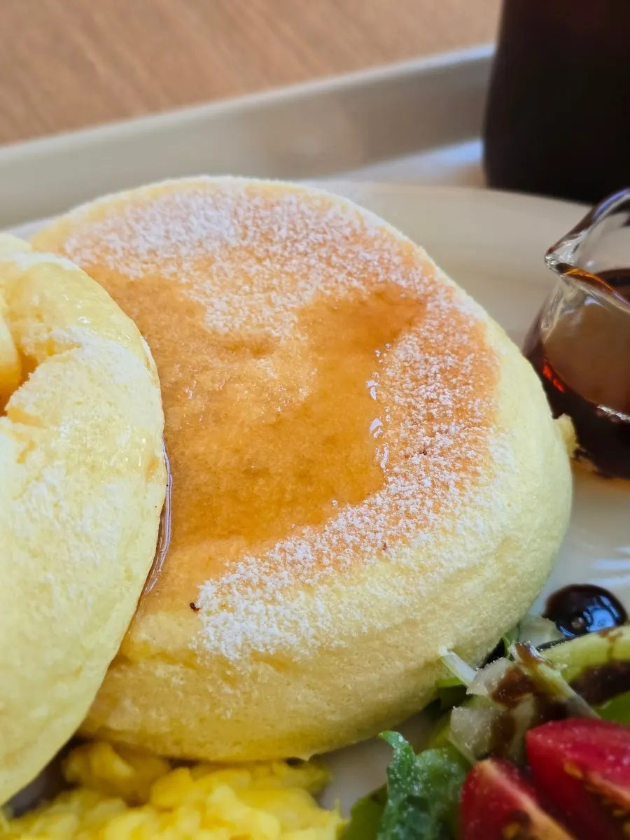 Soufflé pancakes that need preparation time