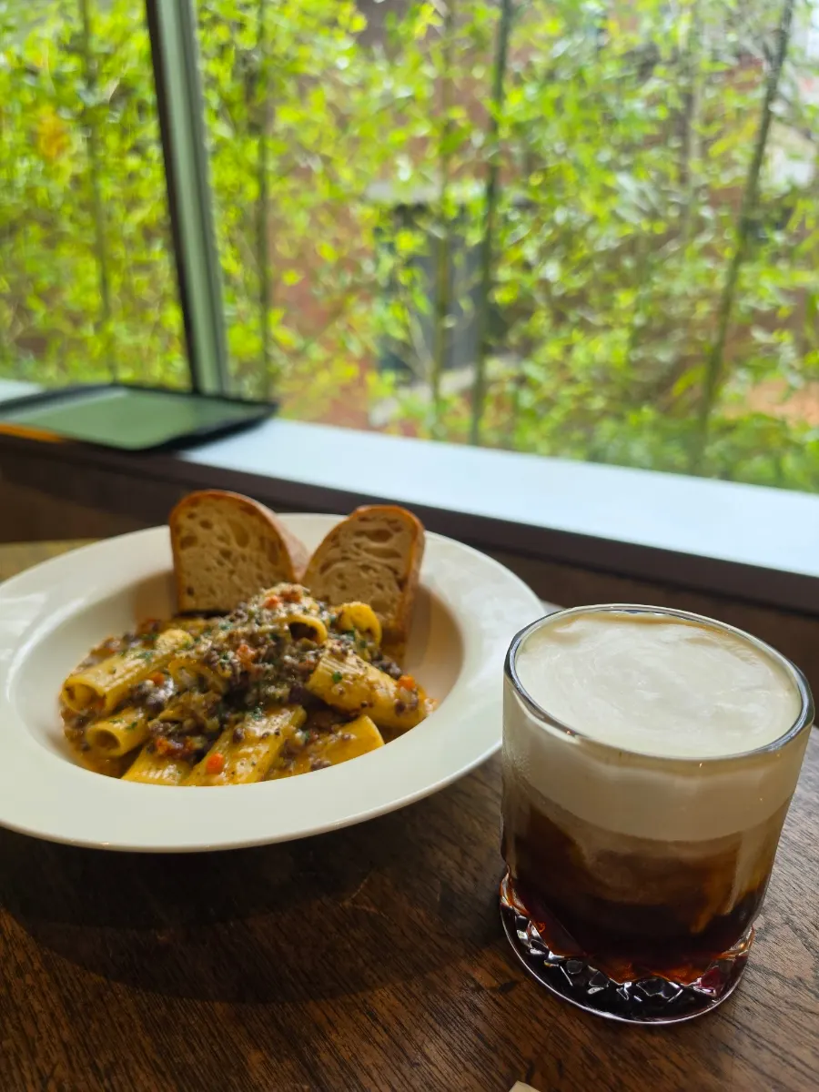 Seowon Angil's ragù pasta made with rigatoni