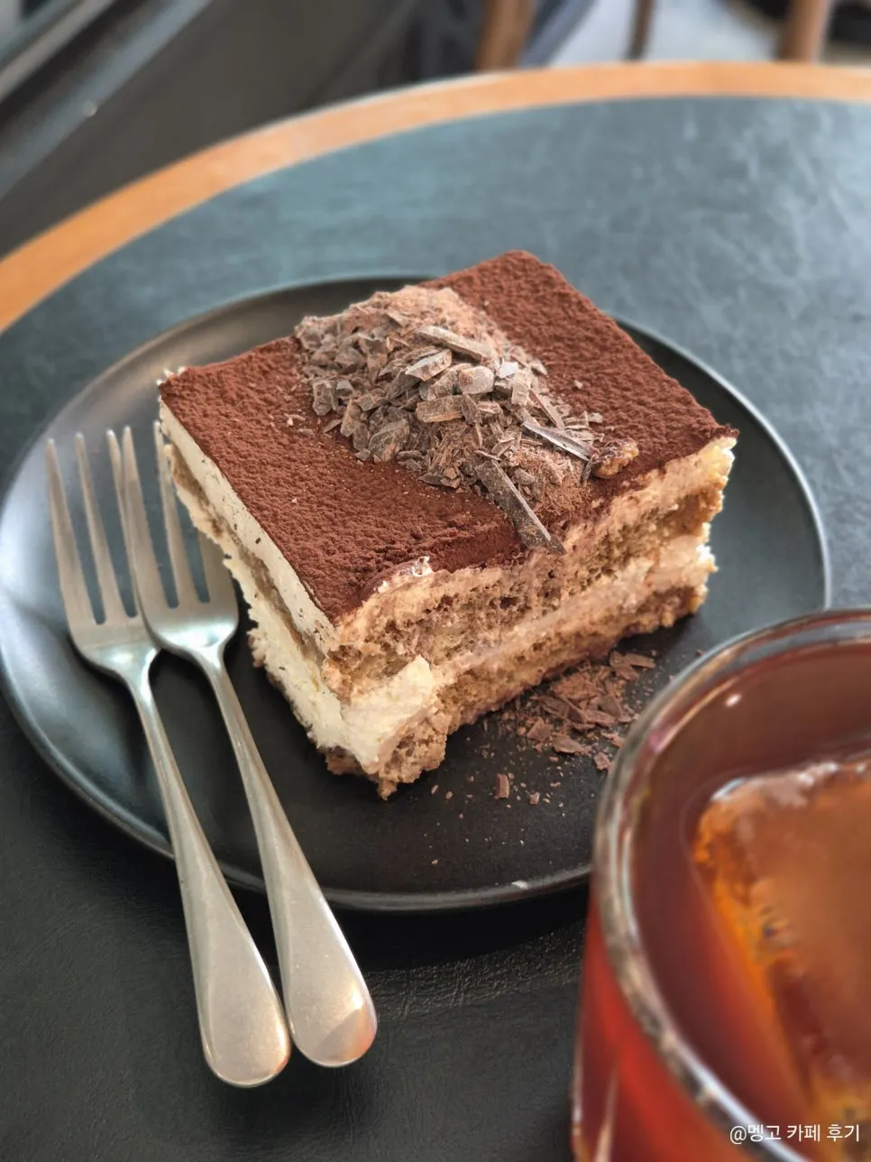 Plate of ordered tiramisu