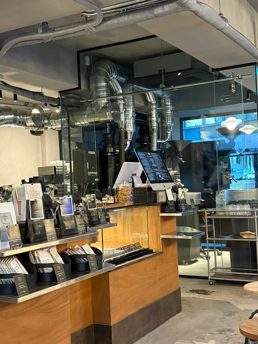 Coffee machines and equipment inside the café