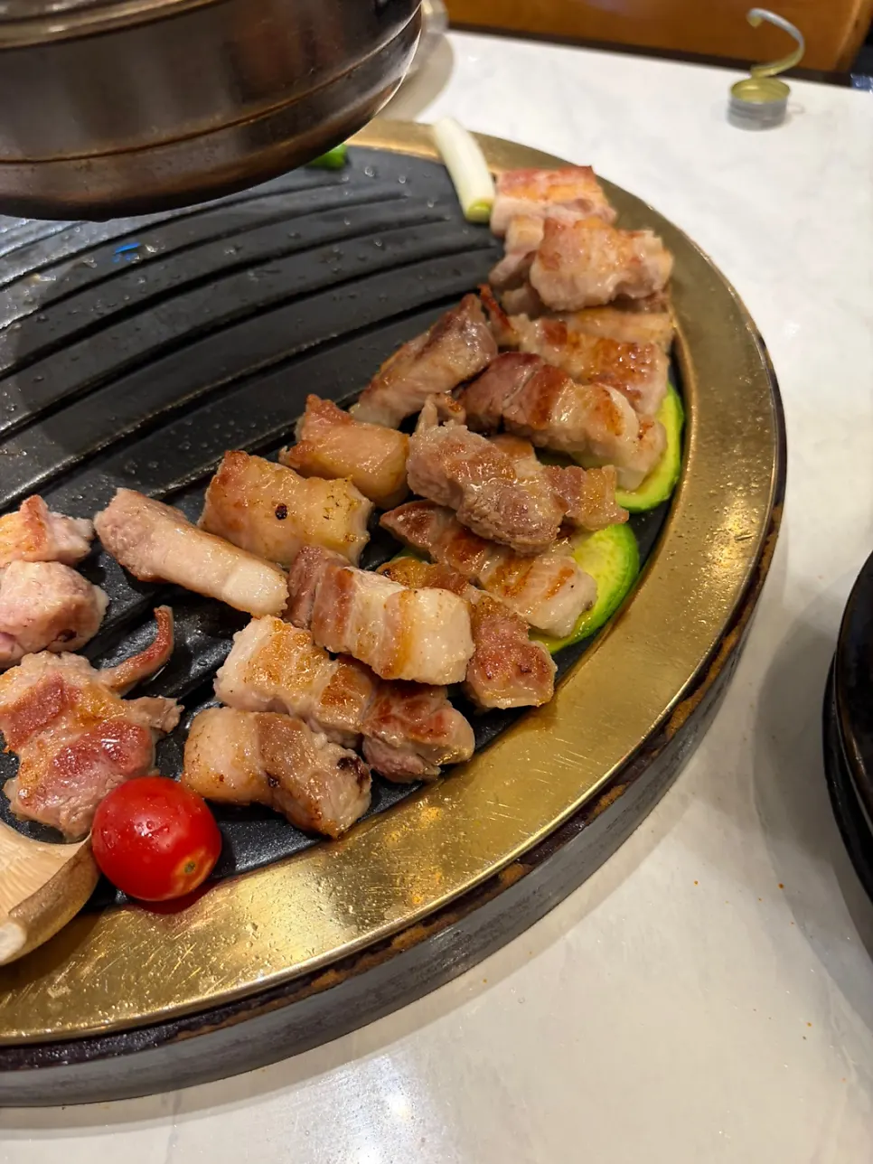 Charcoal-grilled meat