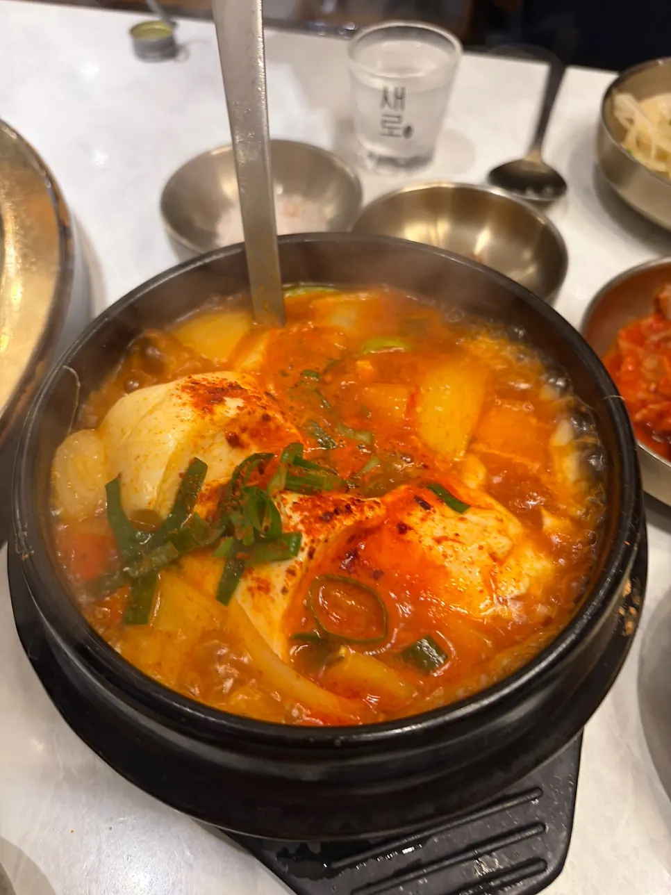 Complimentary soft tofu stew