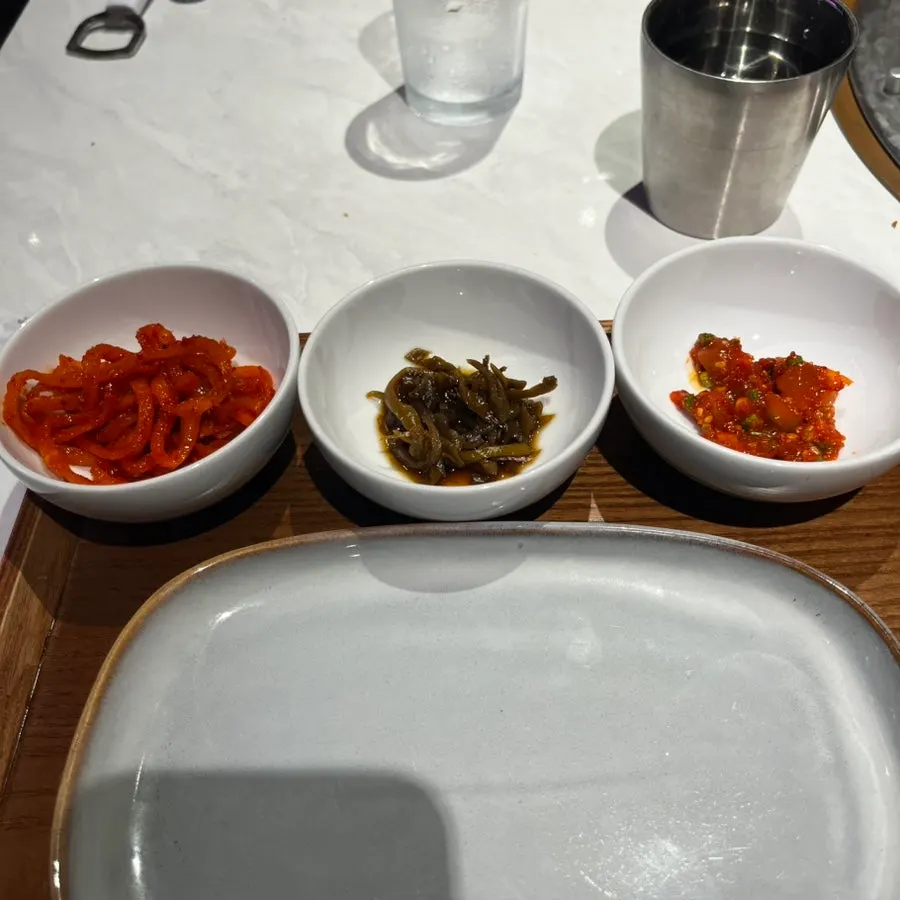 Individual tray of side dishes