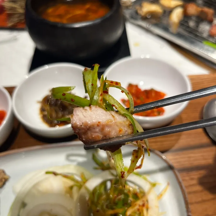 Charcoal-smoked pork belly
