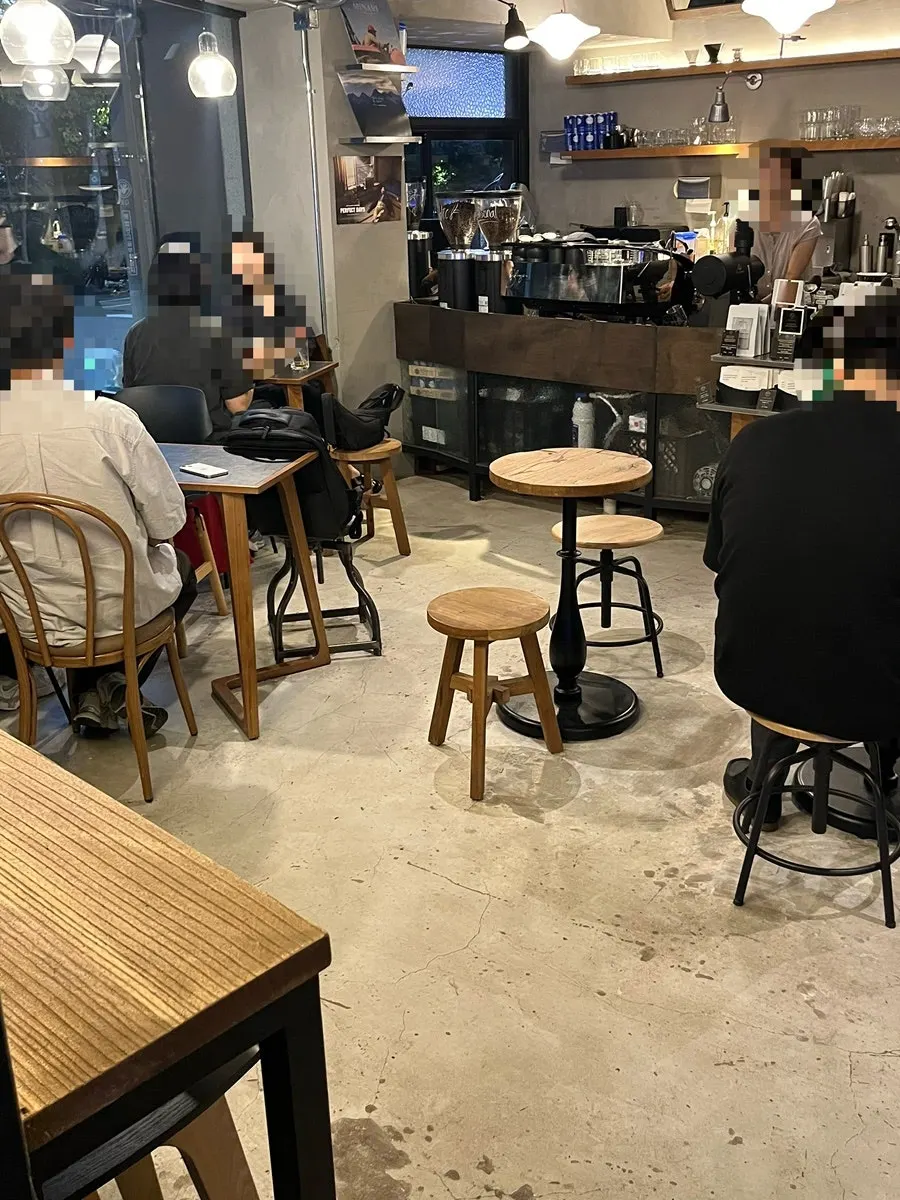 Indoor seating at Central Site Hapjeong
