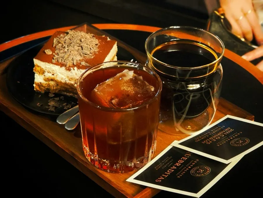 Special coffee menu ordered