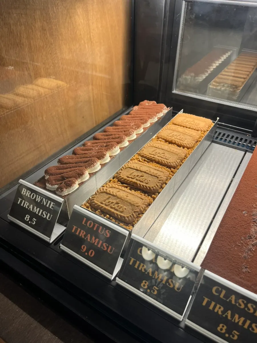 Tiramisu cake ordered with coffee