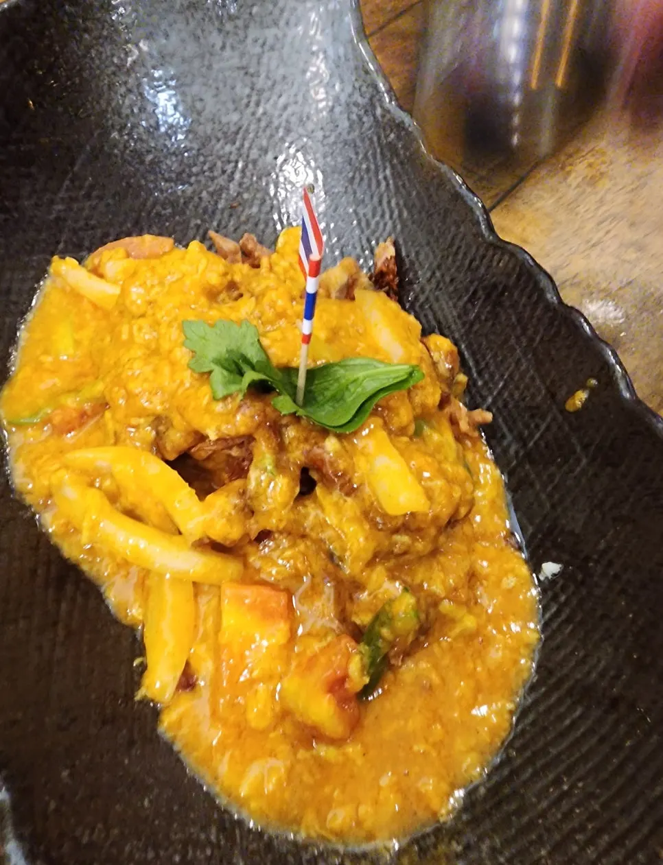 Poo Pad Pong Curry ordered on a return visit