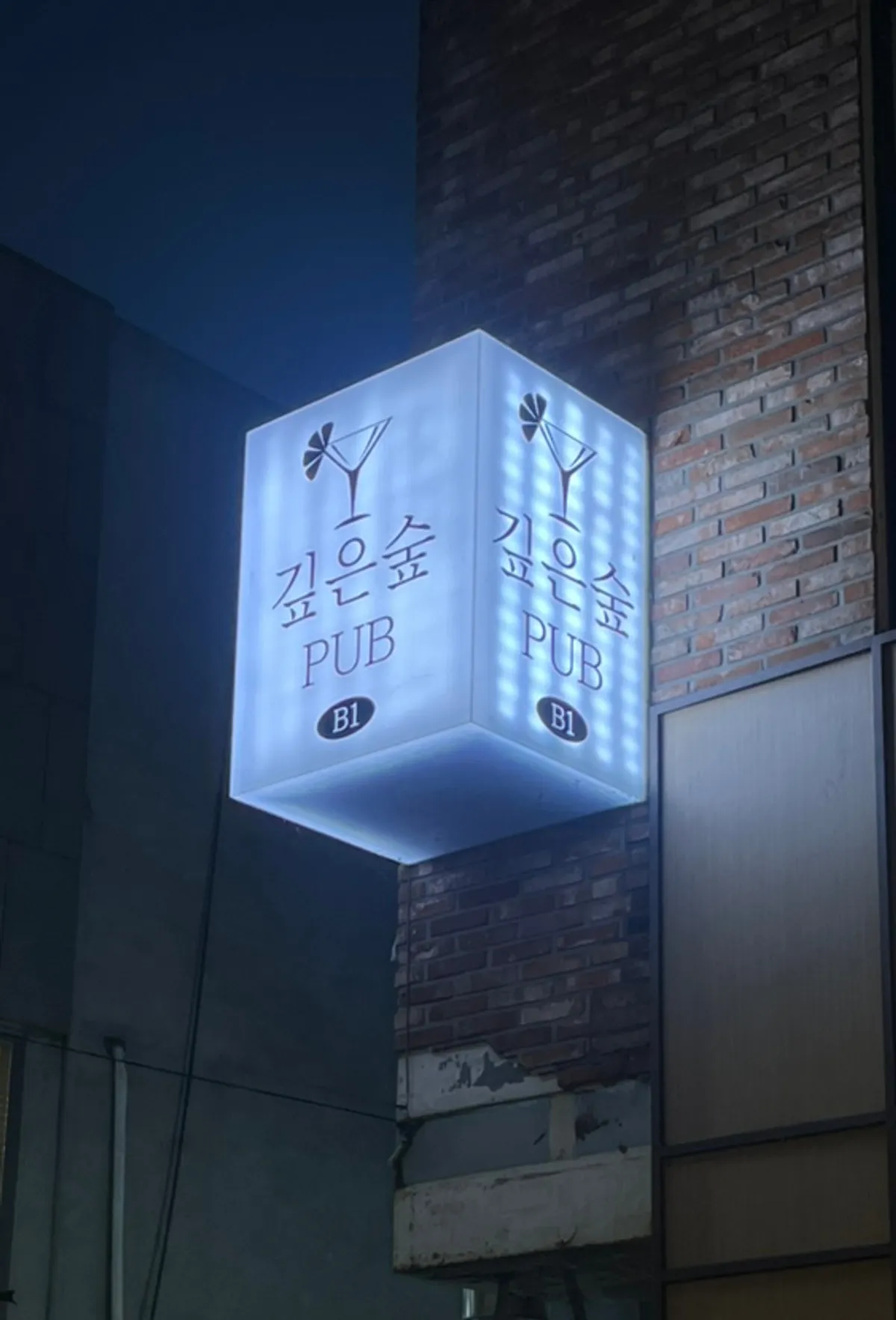 합정 깊은숲의 아늑한 조명 분위기