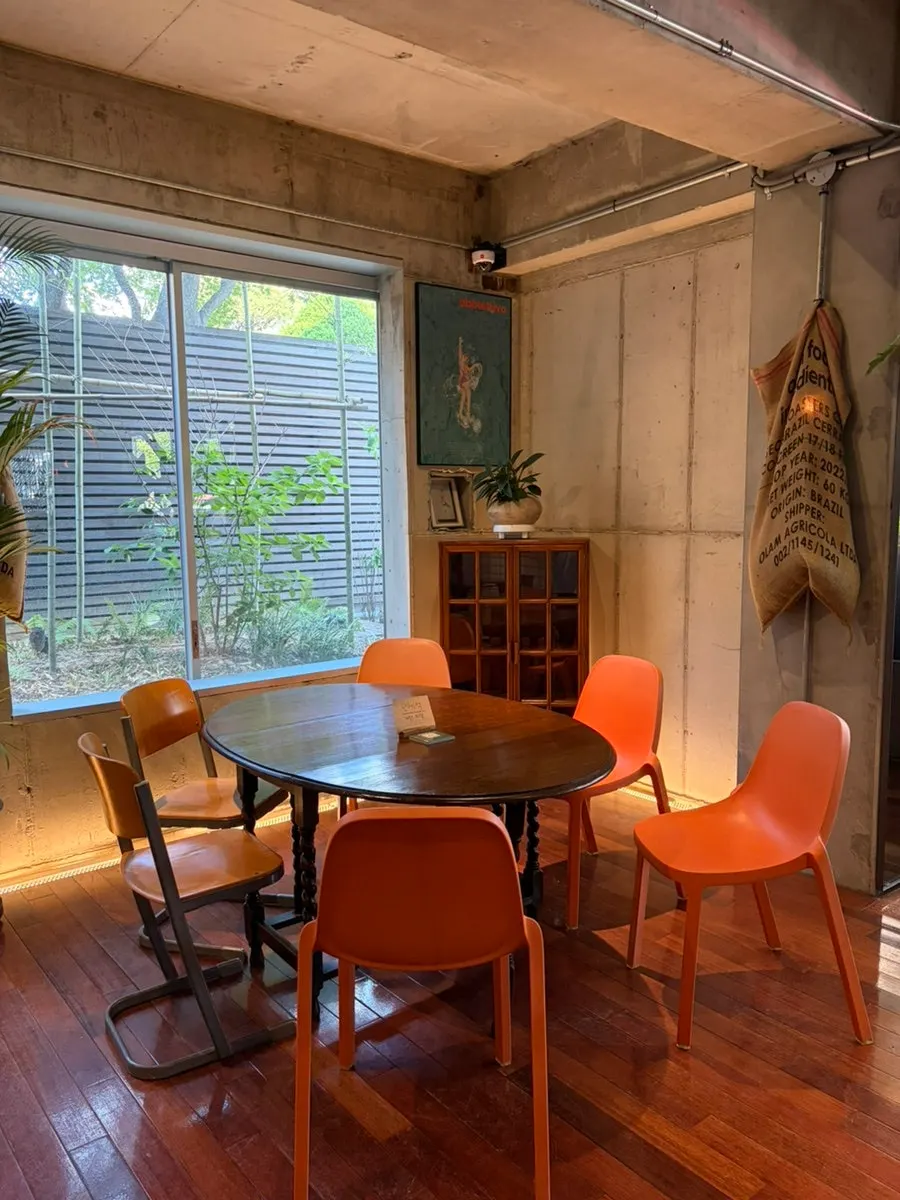 Tables and chairs at Seowon Angil Hapjeong