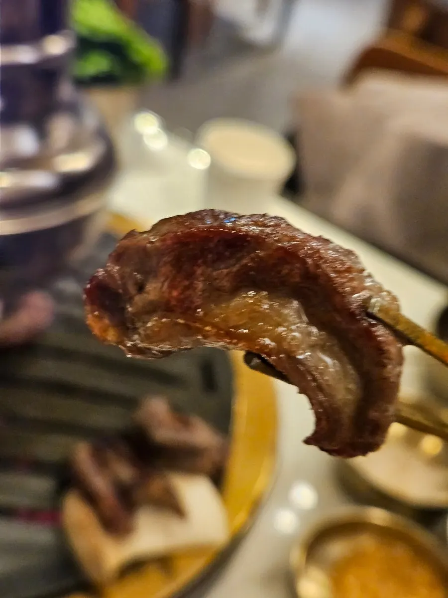 숯불에 올린 황제갈비