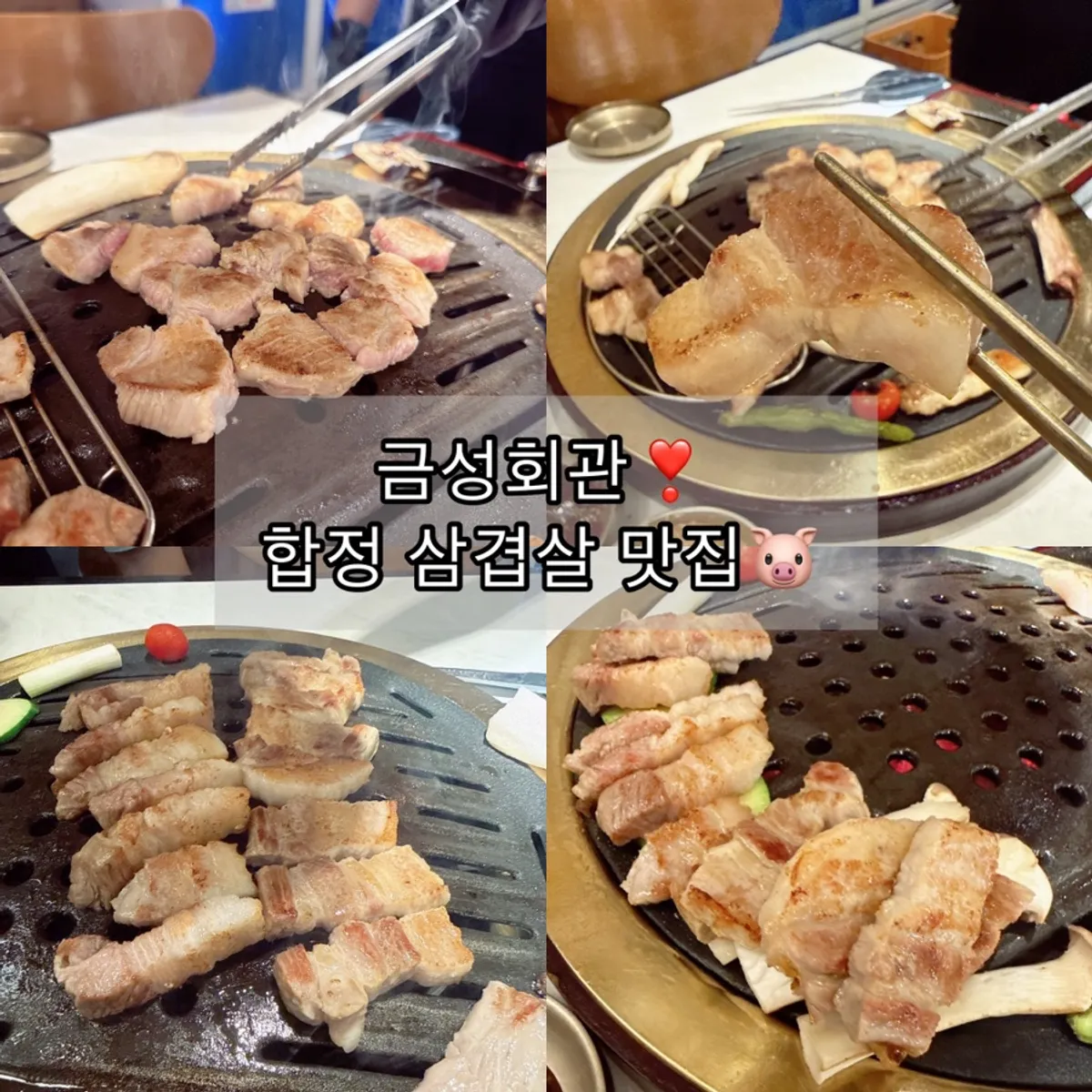 Meat from the Dwaeji Hangeun Set at Geumseong Hoegwan Hapjeong Main Branch