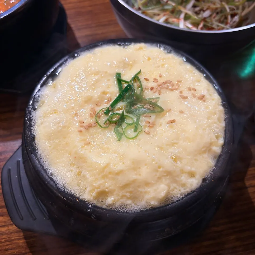 Savory, fluffy steamed egg