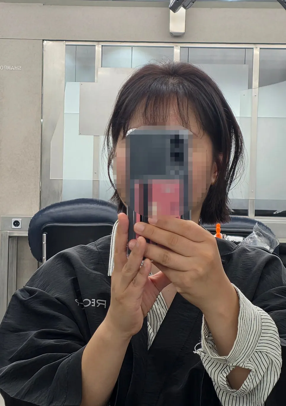 Calmer brown color after the dye