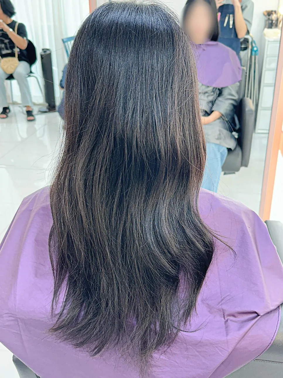 Checking hair damage level and hair type