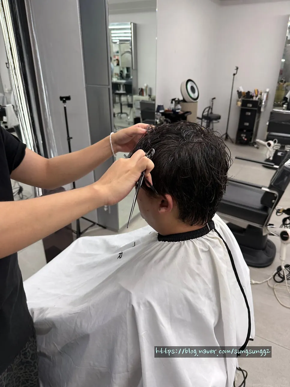 The process continuing after the cut