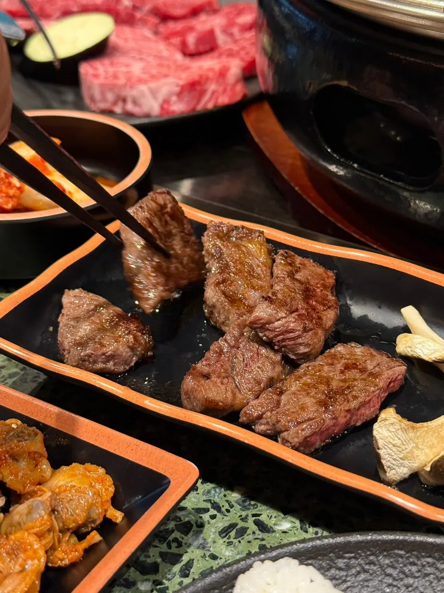 The Hapjeong hanwoo omakase restaurant visited for an anniversary