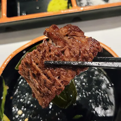 Comparing different grilled hanwoo cuts