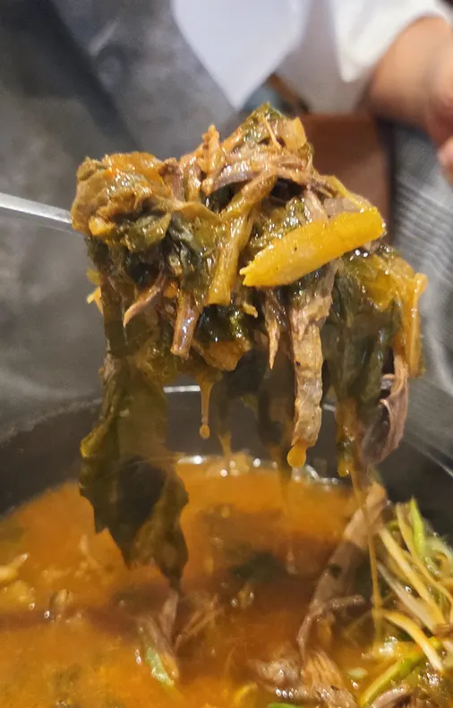 Hanwoo ugeoji haejangguk served with rice
